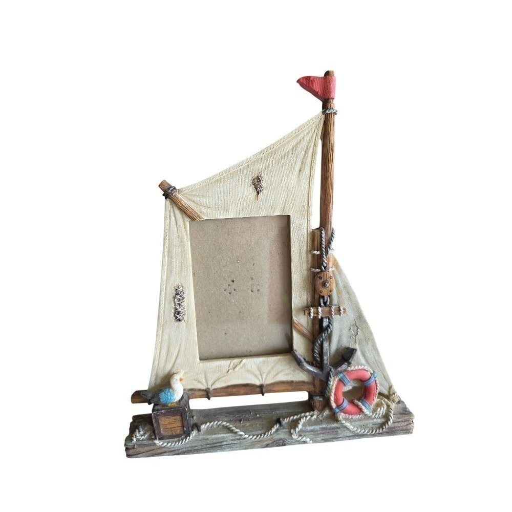 Nautical Sailboat 3" X 4 1/2" Photo Frame